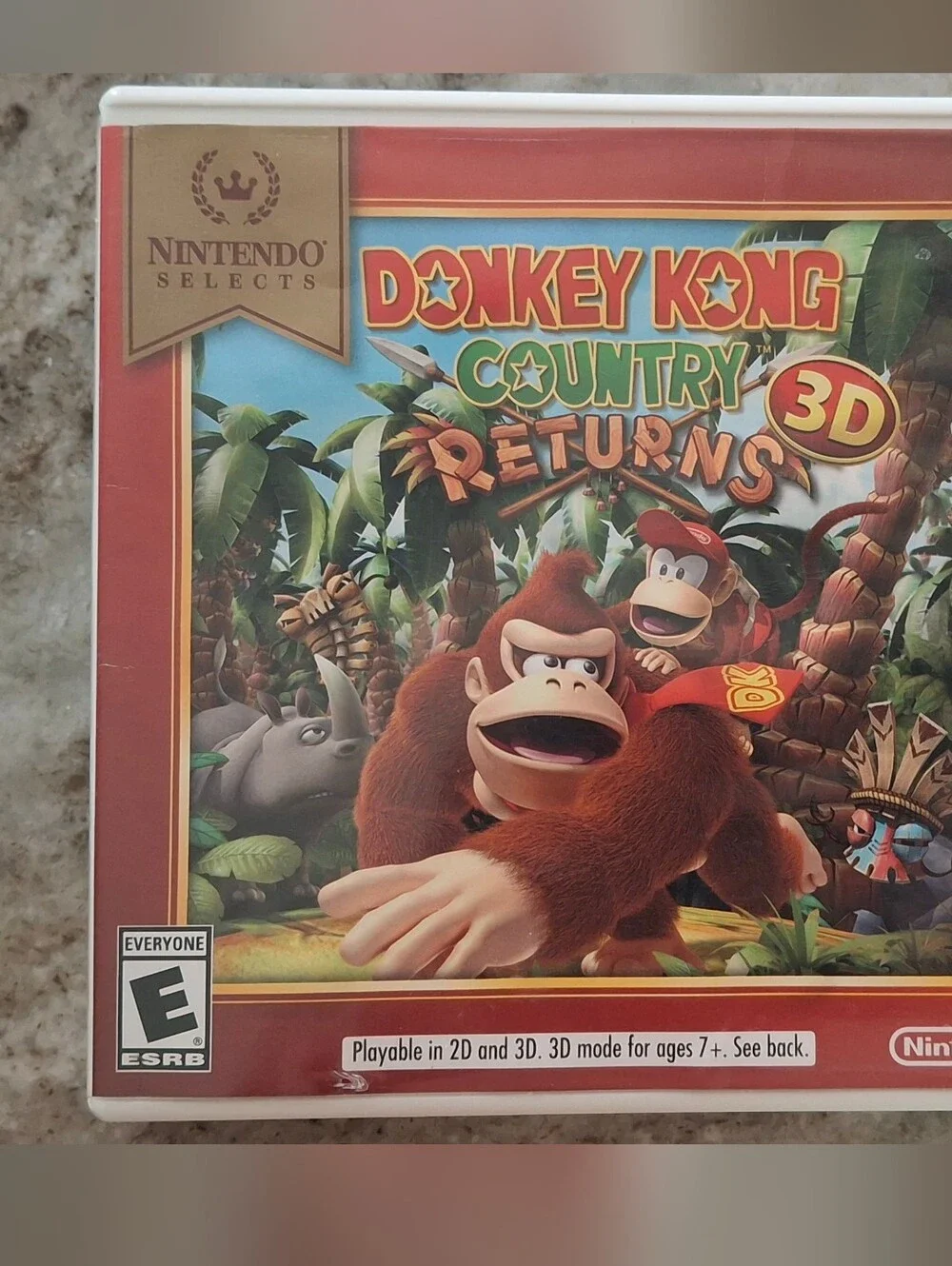 Nintendo Donkey Kong Country Returns 3D - Game And Case Only- No Manual